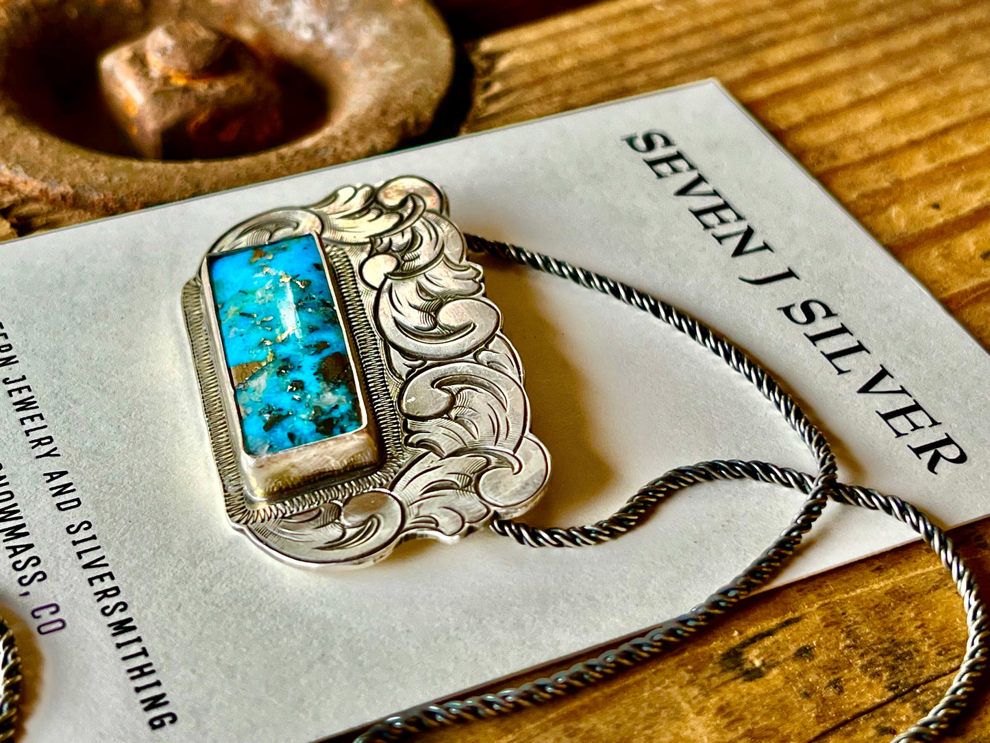 Persian blue hand crafted necklace