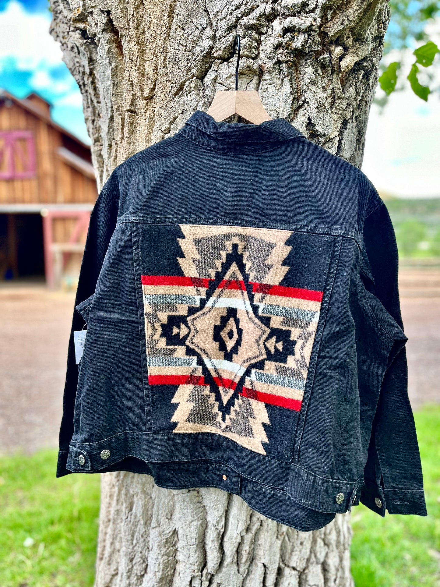 Black Denim Pendleton Jacket ￼