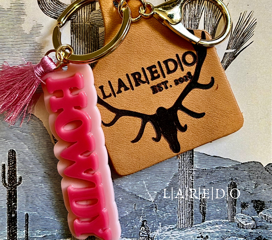 L|A|R|E|D|O howdy keychain